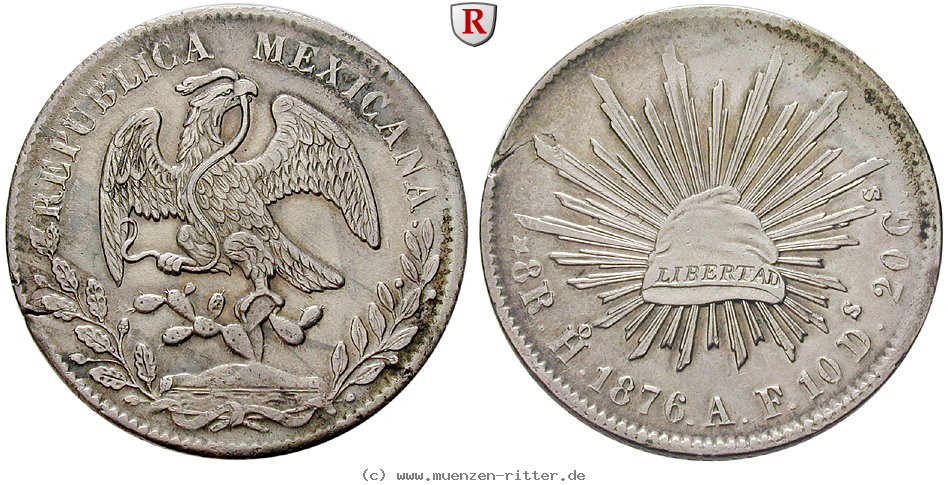 Klicken Sie auf das Bild um es auf Ihrem Rechner zu speichern mexiko-republik-8-reales/14327.jpg