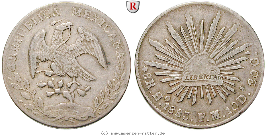Klicken Sie auf das Bild um es auf Ihrem Rechner zu speichern mexiko-republik-8-reales/14329.jpg