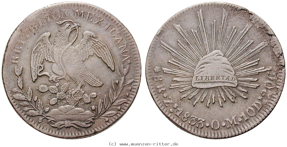 Klicken Sie auf das Bild um es auf Ihrem Rechner zu speichern mexiko-republik-8-reales/14362.jpg