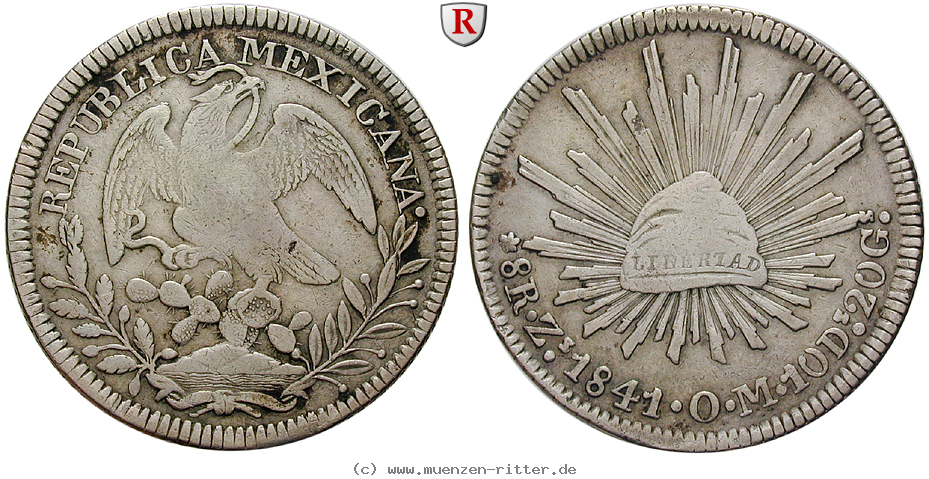 Klicken Sie auf das Bild um es auf Ihrem Rechner zu speichern mexiko-republik-8-reales/14366.jpg