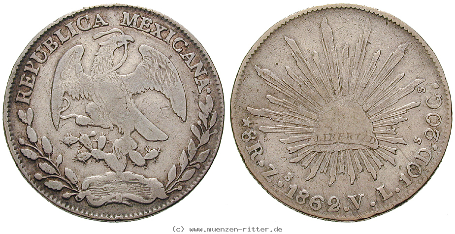 Klicken Sie auf das Bild um es auf Ihrem Rechner zu speichern mexiko-republik-8-reales/14373.jpg