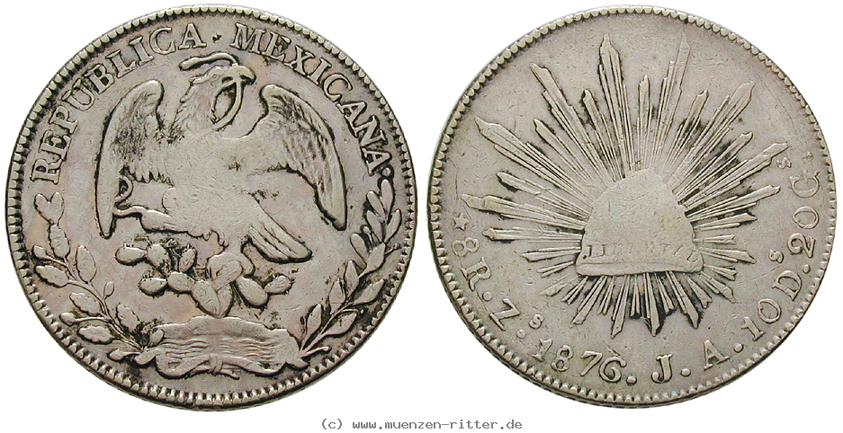 Klicken Sie auf das Bild um es auf Ihrem Rechner zu speichern mexiko-republik-8-reales/14378.jpg