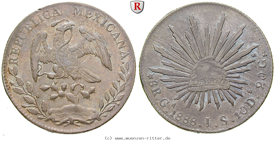 Klicken Sie auf das Bild um es auf Ihrem Rechner zu speichern mexiko-republik-8-reales/83441.jpg