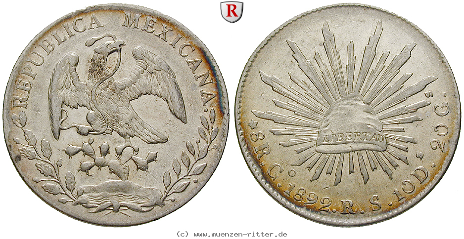 Klicken Sie auf das Bild um es auf Ihrem Rechner zu speichern mexiko-republik-8-reales/83444.jpg