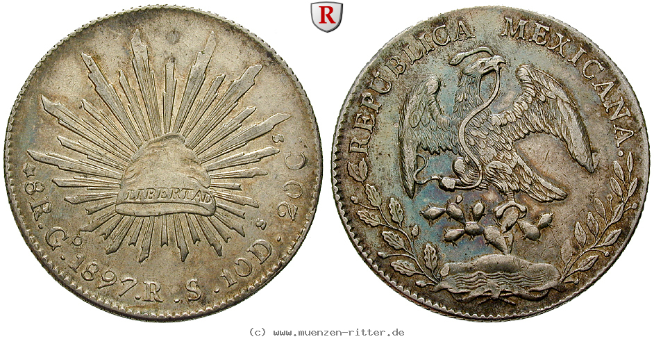 Klicken Sie auf das Bild um es auf Ihrem Rechner zu speichern mexiko-republik-8-reales/91243.jpg