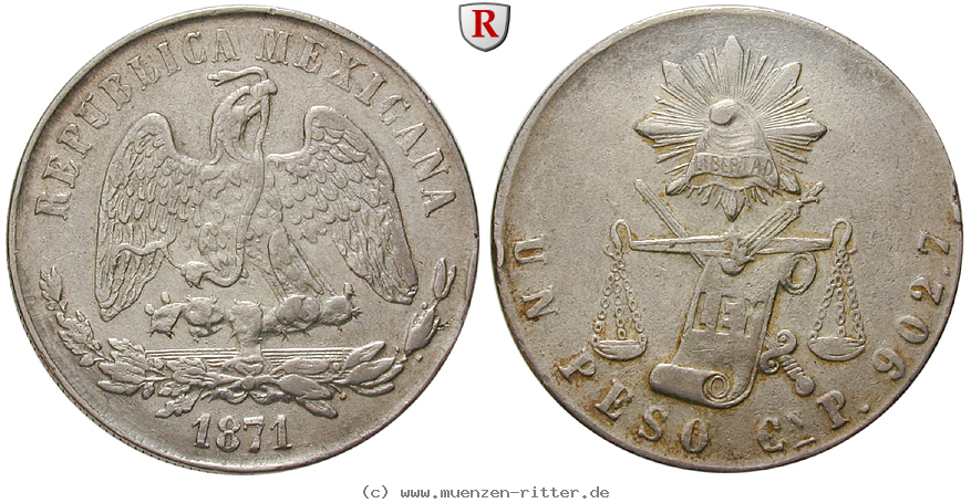 Klicken Sie auf das Bild um es auf Ihrem Rechner zu speichern mexiko-republik-peso/13973.jpg