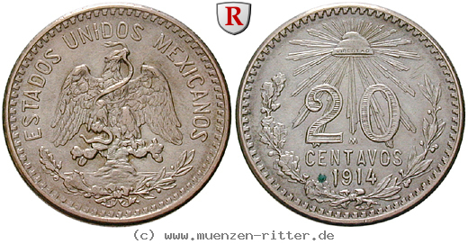 Klicken Sie auf das Bild um es auf Ihrem Rechner zu speichern mexiko-vereinigte-staaten-20-centavos/14549.jpg