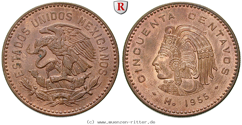 Klicken Sie auf das Bild um es auf Ihrem Rechner zu speichern mexiko-vereinigte-staaten-50-centavos/14553.jpg