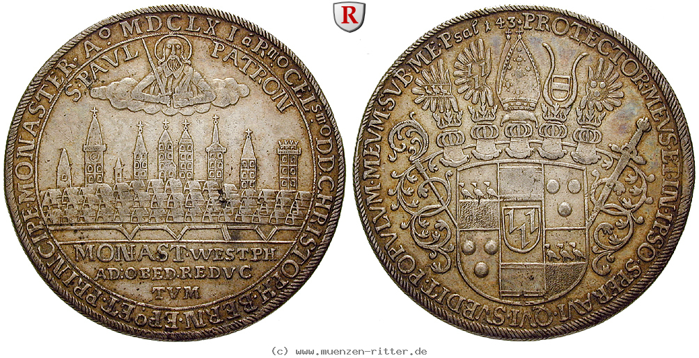 Klicken Sie auf das Bild um es auf Ihrem Rechner zu speichern muenster-bistum-christoph-bernhard-von-galen-reichstaler/81924.jpg