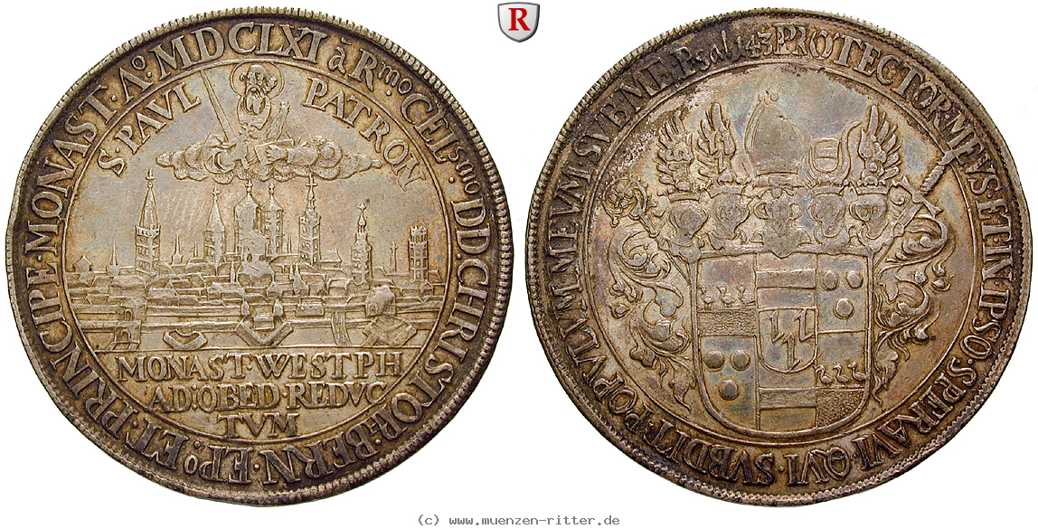 Klicken Sie auf das Bild um es auf Ihrem Rechner zu speichern muenster-bistum-christoph-bernhard-von-galen-reichstaler/81925.jpg