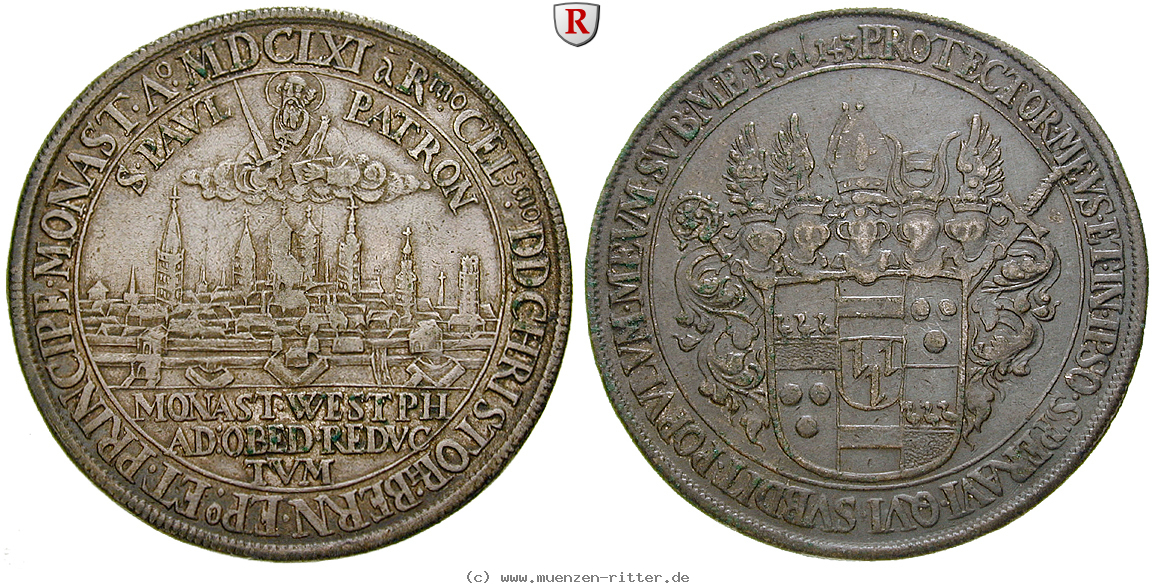 Klicken Sie auf das Bild um es auf Ihrem Rechner zu speichern muenster-bistum-christoph-bernhard-von-galen-reichstaler/83375.jpg