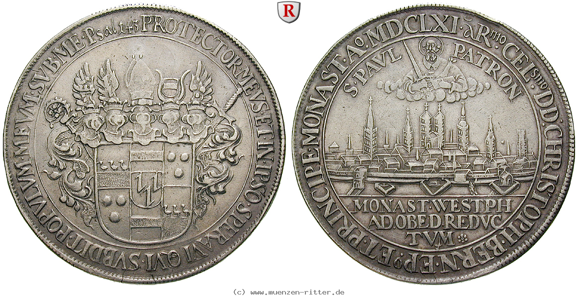 Klicken Sie auf das Bild um es auf Ihrem Rechner zu speichern muenster-bistum-christoph-bernhard-von-galen-reichstaler/83410.jpg