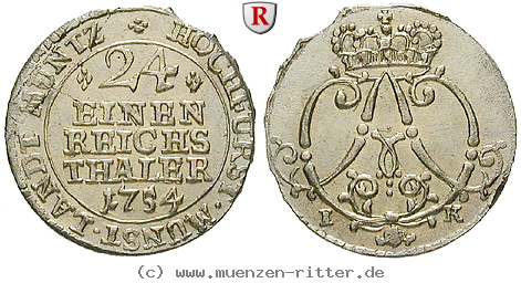 Klicken Sie auf das Bild um es auf Ihrem Rechner zu speichern muenster-bistum-clemens-august-von-bayern-1-24-taler/96241.jpg
