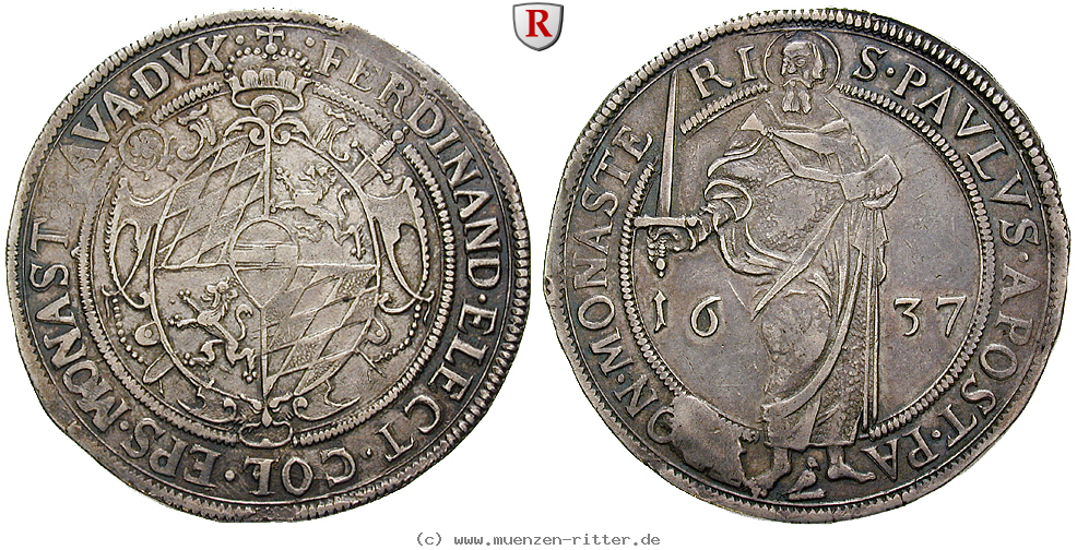 Klicken Sie auf das Bild um es auf Ihrem Rechner zu speichern muenster-bistum-ferdinand-von-bayern-reichstaler/82113.jpg