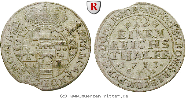 Klicken Sie auf das Bild um es auf Ihrem Rechner zu speichern muenster-bistum-franz-arnold-von-metternich-1-12-taler/41187.jpg