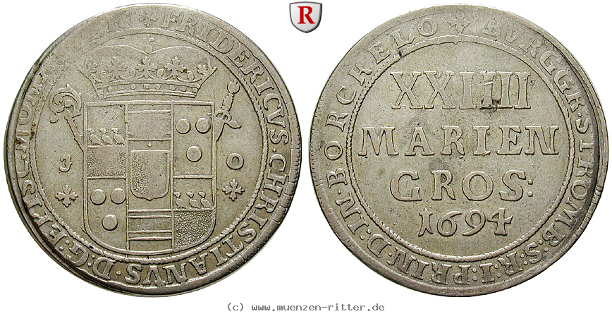 Klicken Sie auf das Bild um es auf Ihrem Rechner zu speichern muenster-bistum-friedrich-christian-von-plettenberg-24-mariengroschen/99139.jpg