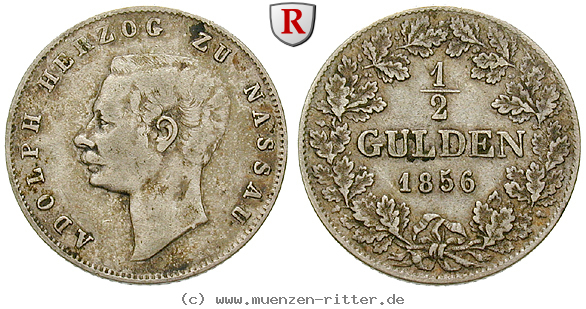 Klicken Sie auf das Bild um es auf Ihrem Rechner zu speichern nassau-adolph-1-2-gulden/34411.jpg