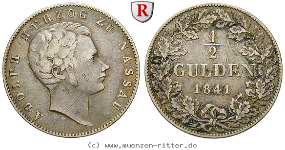 Klicken Sie auf das Bild um es auf Ihrem Rechner zu speichern nassau-adolph-1-2-gulden/90835.jpg