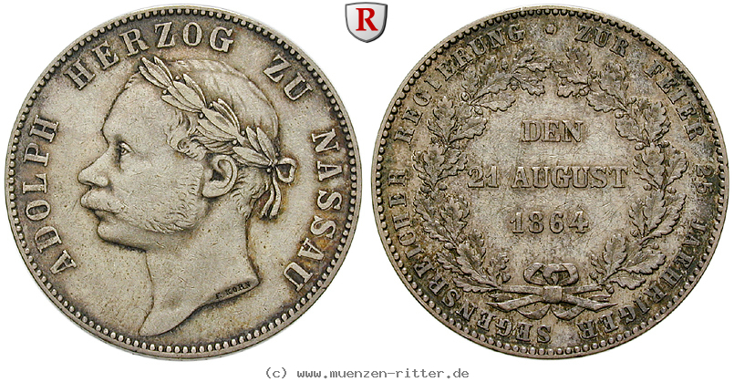 Klicken Sie auf das Bild um es auf Ihrem Rechner zu speichern nassau-adolph-vereinstaler/90661.jpg
