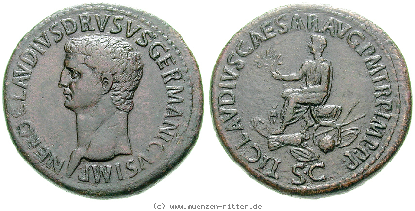Klicken Sie auf das Bild um es auf Ihrem Rechner zu speichern nero-claudius-drusus-vater-des-claudius-sesterz/16108.jpg