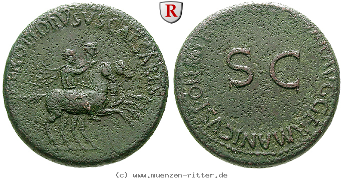 Klicken Sie auf das Bild um es auf Ihrem Rechner zu speichern nero-und-drusus-caesares-soehne-des-germanicus-dupondius/99121.jpg