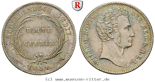 Klicken Sie auf das Bild um es auf Ihrem Rechner zu speichern niederlaendisch-ostindien-willem-i-1-2-gulden/40244.jpg