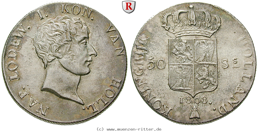 Klicken Sie auf das Bild um es auf Ihrem Rechner zu speichern niederlande-ludwig-napoleon-50-stuivers/63628.jpg