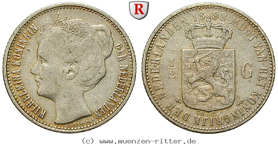 Klicken Sie auf das Bild um es auf Ihrem Rechner zu speichern niederlande-wilhelmina-i-1-2-gulden/57790.jpg