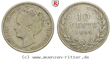 Klicken Sie auf das Bild um es auf Ihrem Rechner zu speichern niederlande-wilhelmina-i-10-cents/57802.jpg