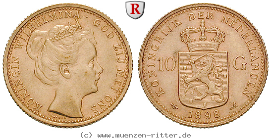 Klicken Sie auf das Bild um es auf Ihrem Rechner zu speichern niederlande-wilhelmina-i-10-gulden/17717.jpg