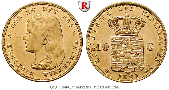 Klicken Sie auf das Bild um es auf Ihrem Rechner zu speichern niederlande-wilhelmina-i-10-gulden/97179.jpg
