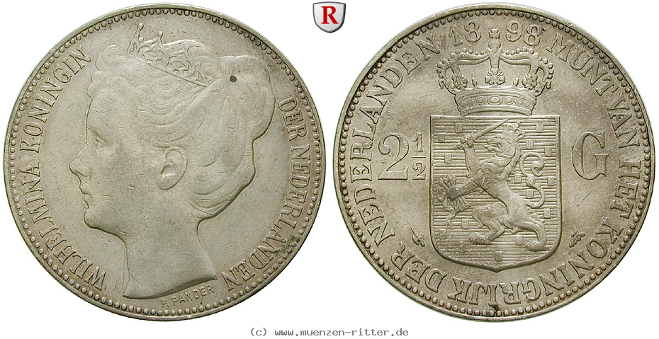 Klicken Sie auf das Bild um es auf Ihrem Rechner zu speichern niederlande-wilhelmina-i-2-1-2-gulden/57781.jpg