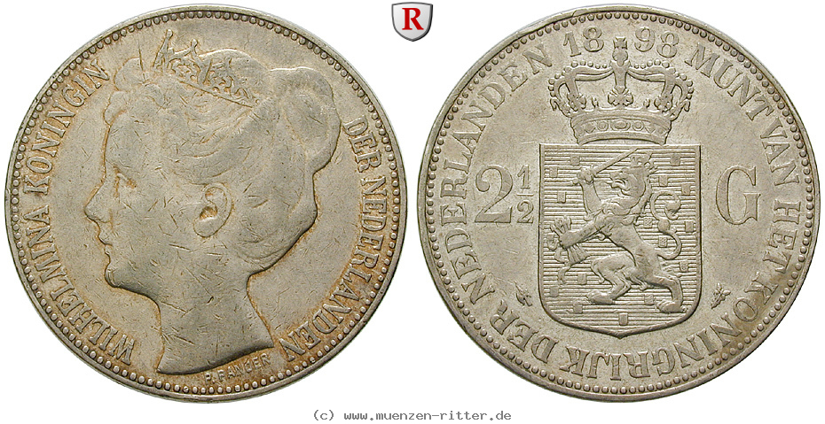 Klicken Sie auf das Bild um es auf Ihrem Rechner zu speichern niederlande-wilhelmina-i-2-1-2-gulden/57782.jpg
