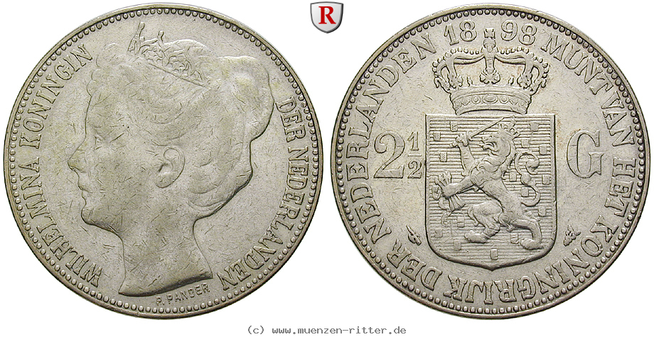 Klicken Sie auf das Bild um es auf Ihrem Rechner zu speichern niederlande-wilhelmina-i-2-1-2-gulden/83605.jpg
