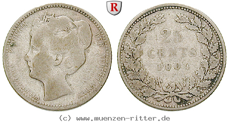 Klicken Sie auf das Bild um es auf Ihrem Rechner zu speichern niederlande-wilhelmina-i-25-cents/52867.jpg