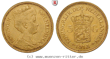 Klicken Sie auf das Bild um es auf Ihrem Rechner zu speichern niederlande-wilhelmina-i-5-gulden/100667.jpg