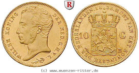 Klicken Sie auf das Bild um es auf Ihrem Rechner zu speichern niederlande-willem-i-10-gulden/52445.jpg