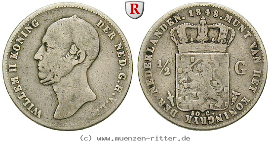 Klicken Sie auf das Bild um es auf Ihrem Rechner zu speichern niederlande-willem-ii-1-2-gulden/57787.jpg