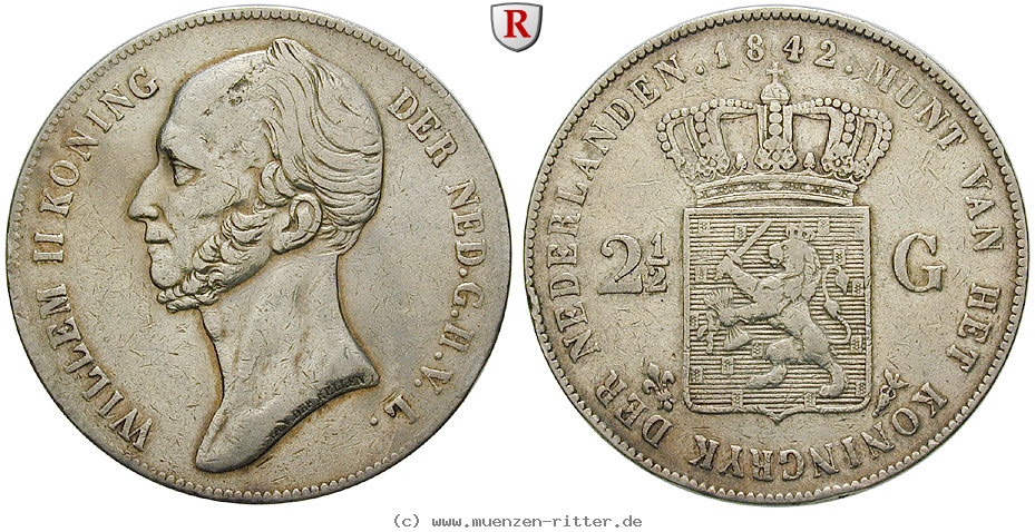 Klicken Sie auf das Bild um es auf Ihrem Rechner zu speichern niederlande-willem-ii-2-1-2-gulden/57774.jpg