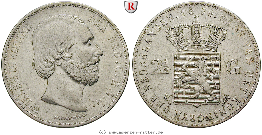 Klicken Sie auf das Bild um es auf Ihrem Rechner zu speichern niederlande-willem-iii-2-1-2-gulden/55448.jpg