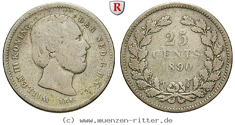 Klicken Sie auf das Bild um es auf Ihrem Rechner zu speichern niederlande-willem-iii-25-cents/57796.jpg