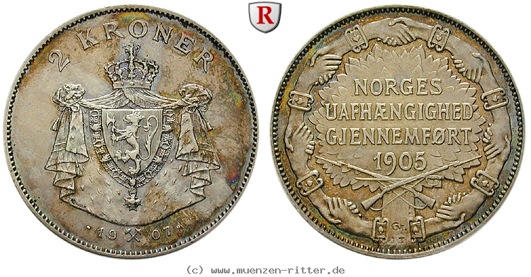 Klicken Sie auf das Bild um es auf Ihrem Rechner zu speichern norwegen-haakon-vii-2-kroner/103522.jpg