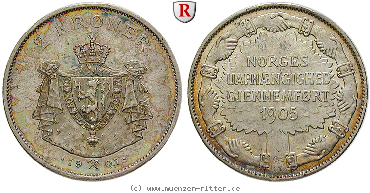 Klicken Sie auf das Bild um es auf Ihrem Rechner zu speichern norwegen-haakon-vii-2-kroner/103523.jpg