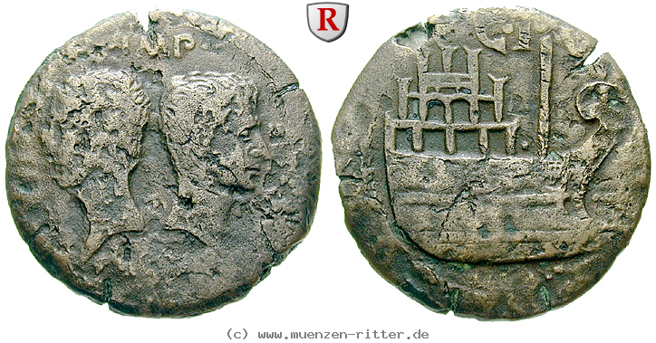Klicken Sie auf das Bild um es auf Ihrem Rechner zu speichern octavian-und-divus-caesar-dupondius/75043.jpg