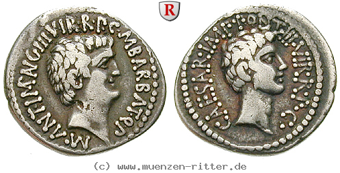 Klicken Sie auf das Bild um es auf Ihrem Rechner zu speichern octavian-und-marcus-antonius-denar/43414.jpg