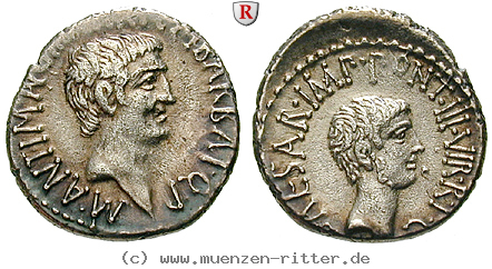 Klicken Sie auf das Bild um es auf Ihrem Rechner zu speichern octavian-und-marcus-antonius-denar/91832.jpg