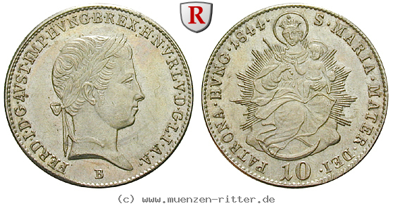 Klicken Sie auf das Bild um es auf Ihrem Rechner zu speichern oesterreich-kaiserreich-ferdinand-i-10-kreuzer/39987.jpg