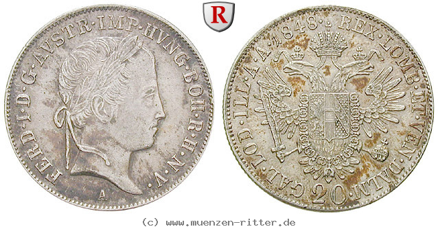 Klicken Sie auf das Bild um es auf Ihrem Rechner zu speichern oesterreich-kaiserreich-ferdinand-i-20-kreuzer/24371.jpg