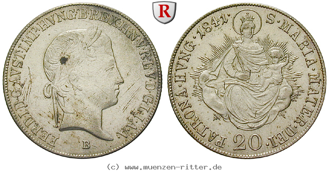 Klicken Sie auf das Bild um es auf Ihrem Rechner zu speichern oesterreich-kaiserreich-ferdinand-i-20-kreuzer/39985.jpg
