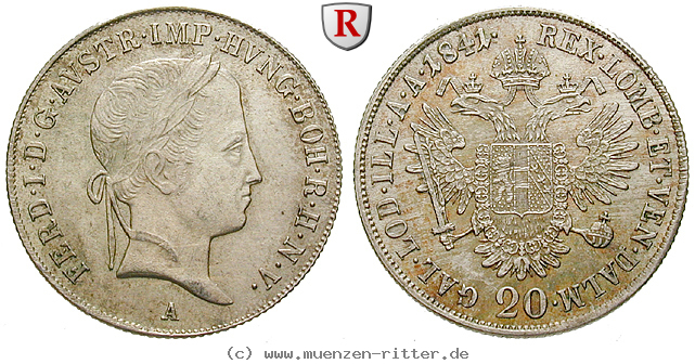 Klicken Sie auf das Bild um es auf Ihrem Rechner zu speichern oesterreich-kaiserreich-ferdinand-i-20-kreuzer/61151.jpg